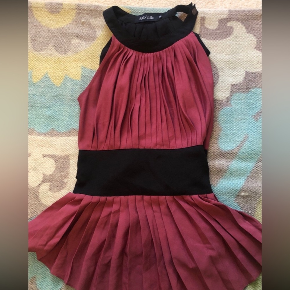 Fabri’k classy burgundy blouse size S great condition